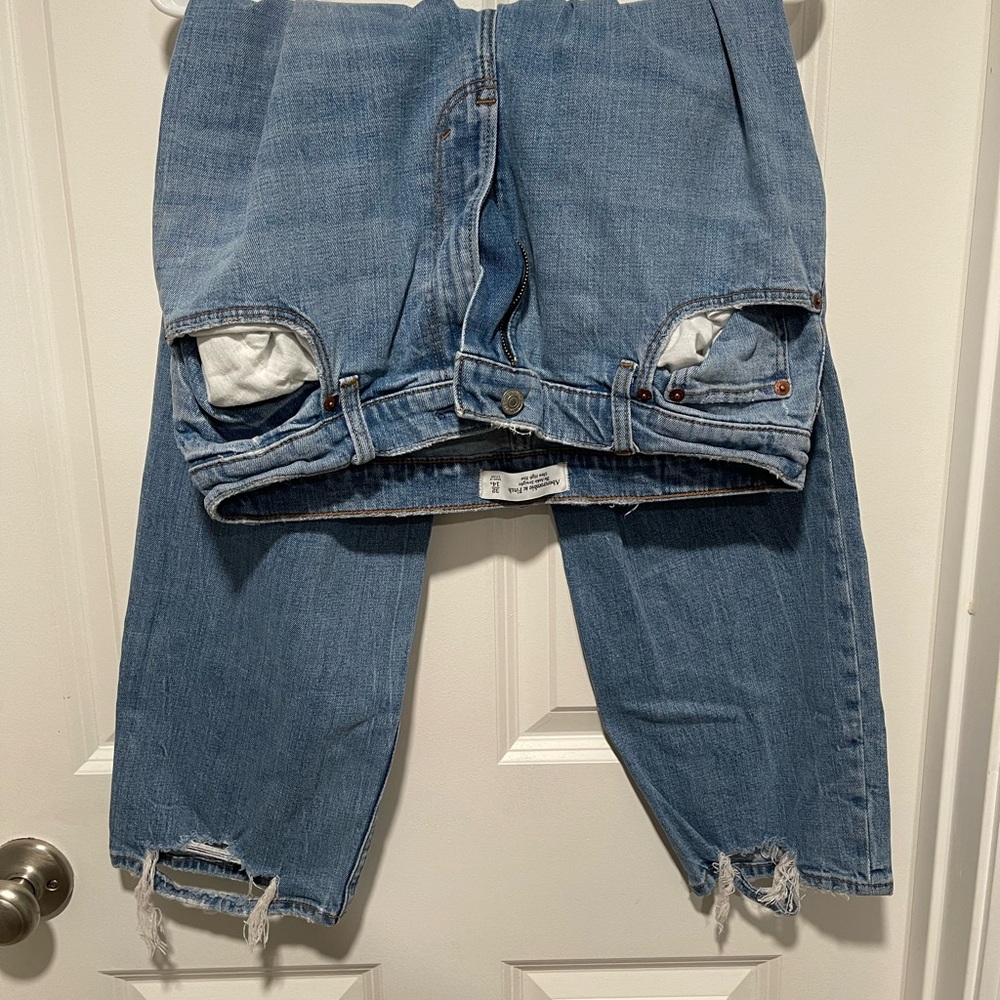The Ankle Straight Ultra High Rise Jeans